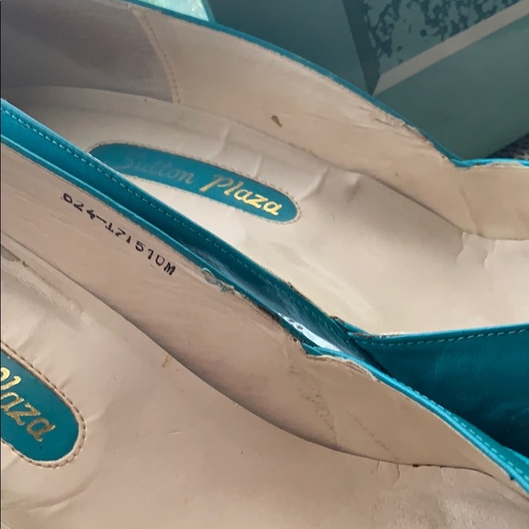 Vintage Sultan plaza turquoise Heels - Picture 5 of 8